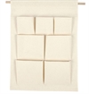 Lommeophæng med 7 lommer 46x34 cm naturfarvet organizer